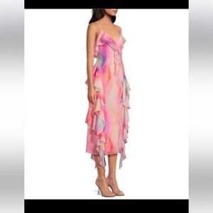 NWT Gianni Bini Vibrant Asymmetrical Women’s Dress Sz 4